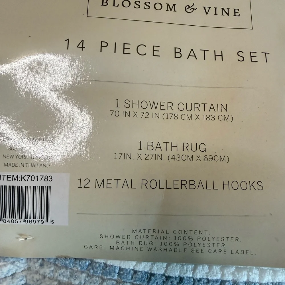 Blossom & Vine Blue Bath Set
